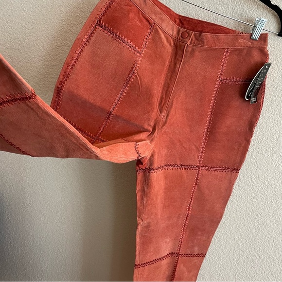 NWT Vintage Robert Louis Fashion 100% Suede Leather Suit Coat & Pants - Picture 12 of 13